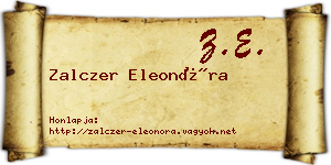Zalczer Eleonóra névjegykártya