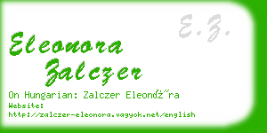 eleonora zalczer business card